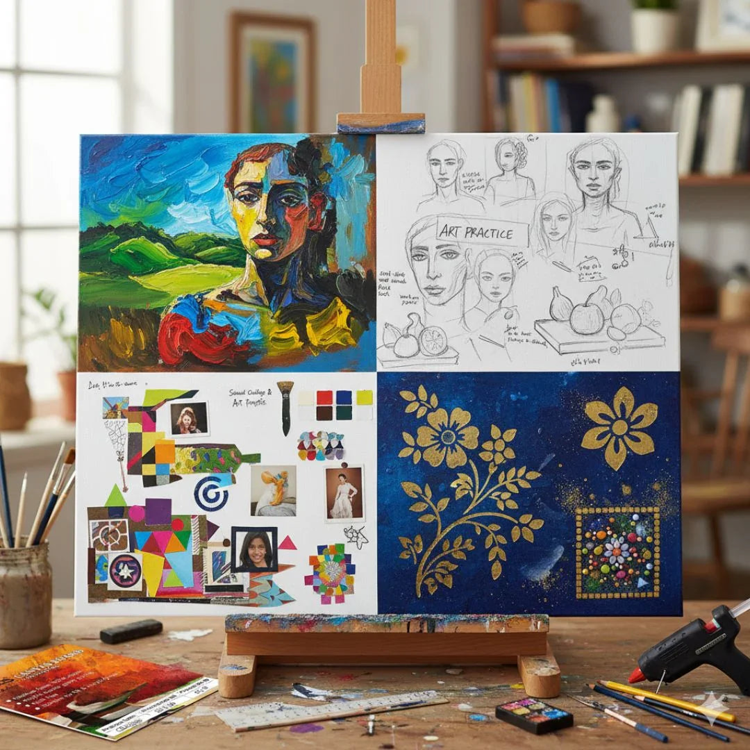 Artist Canvas Board | White (8X8Inch)