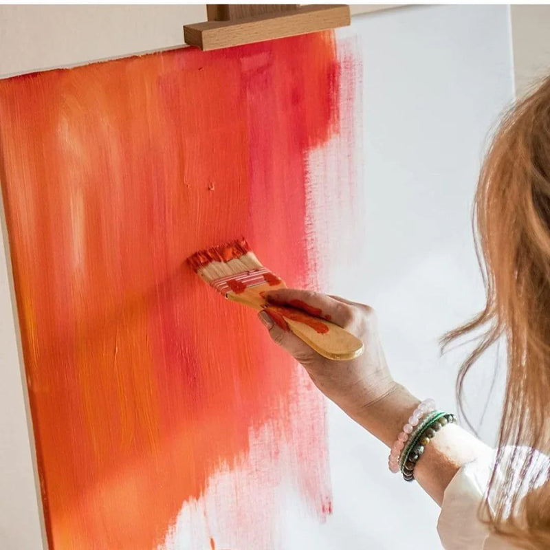 Rainbow Bristle Paint Brush Set - 4 Piece