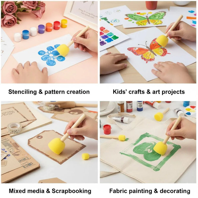 Sponge Dabbing Brush - 4 Piece set