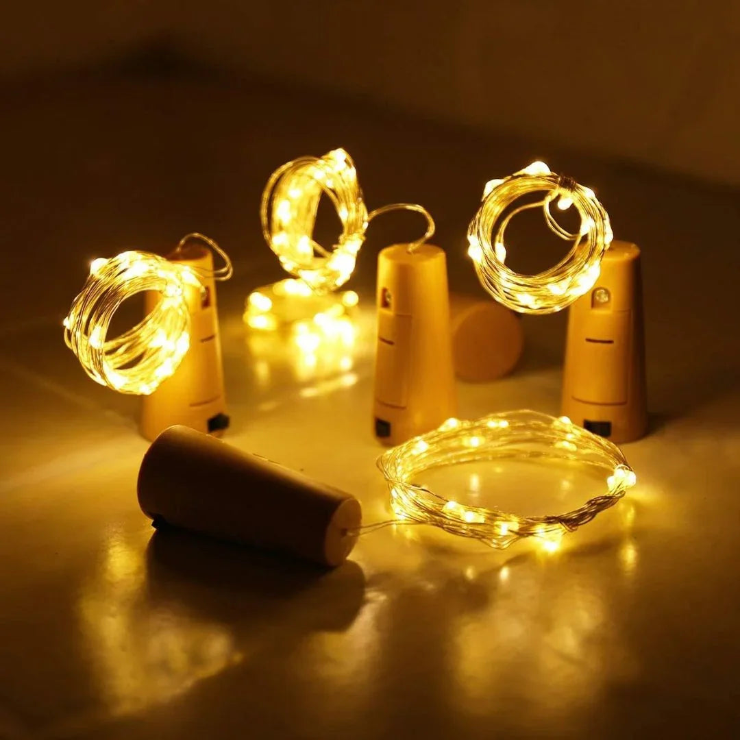 Fairy Lights Led Cork  Raw1679-Cc