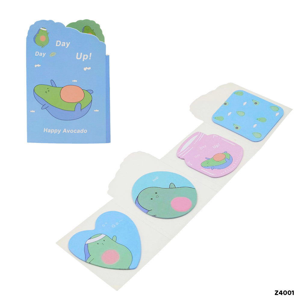 4-in-1 Cute Design Sticky Notes Marker Set (Design 6)