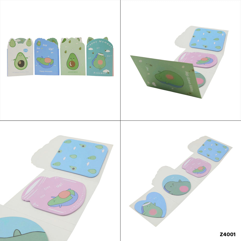 4-in-1 Cute Design Sticky Notes Marker Set (Design 6)
