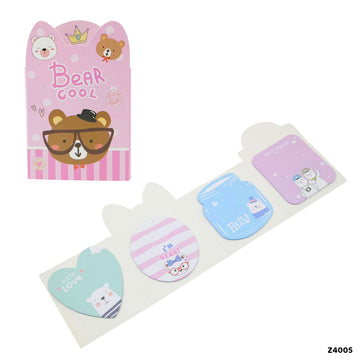 4-in-1 Cute Design Sticky Notes Marker Set (Design 5)
