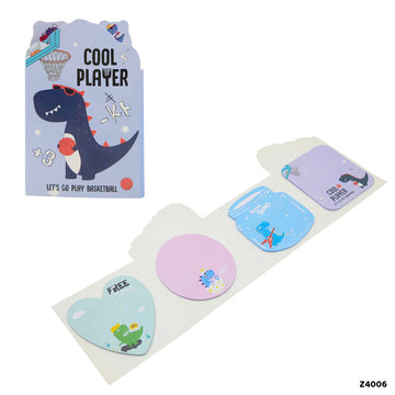 4-in-1 Cute Design Sticky Notes Marker Set (Design 1)
