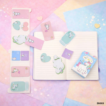 6-in-1 Cute Design Sticky Notes Marker Set (Design 3)