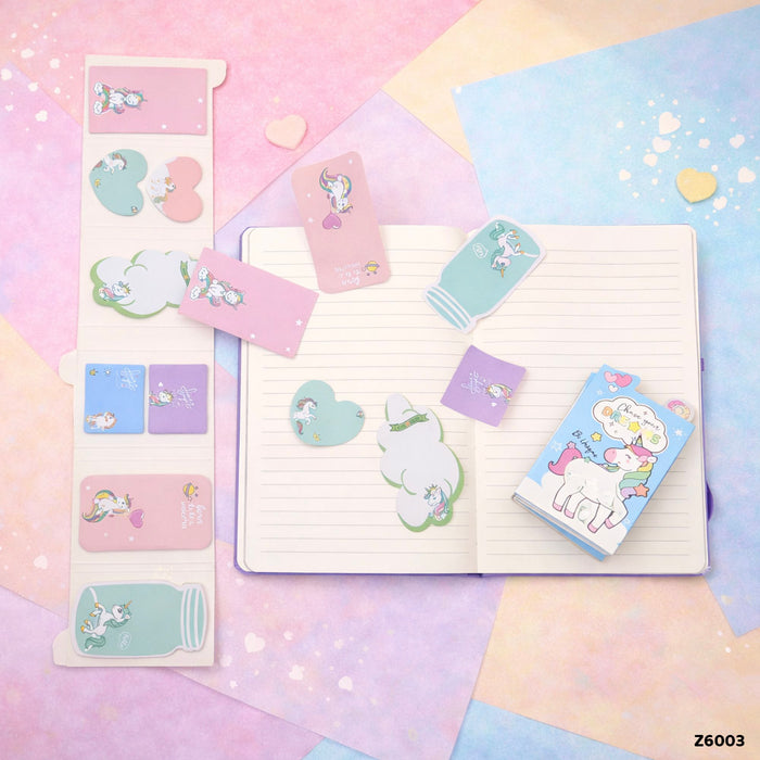 6-in-1 Cute Design Sticky Notes Marker Set (Design 3)