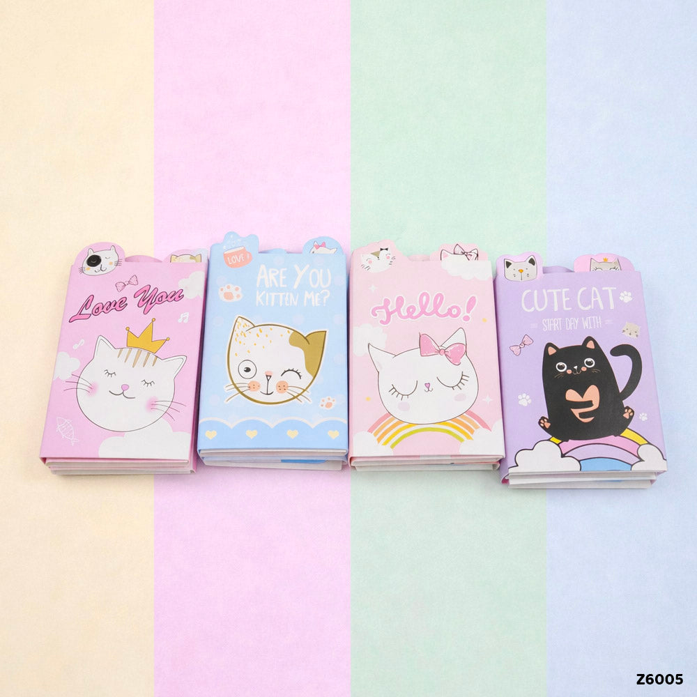 6-in-1 Cute Design Sticky Notes Marker Set (Design 1)