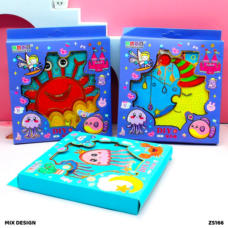 DIY Diamond Painting Kit 16x16cm - Diamond Art Craft Set