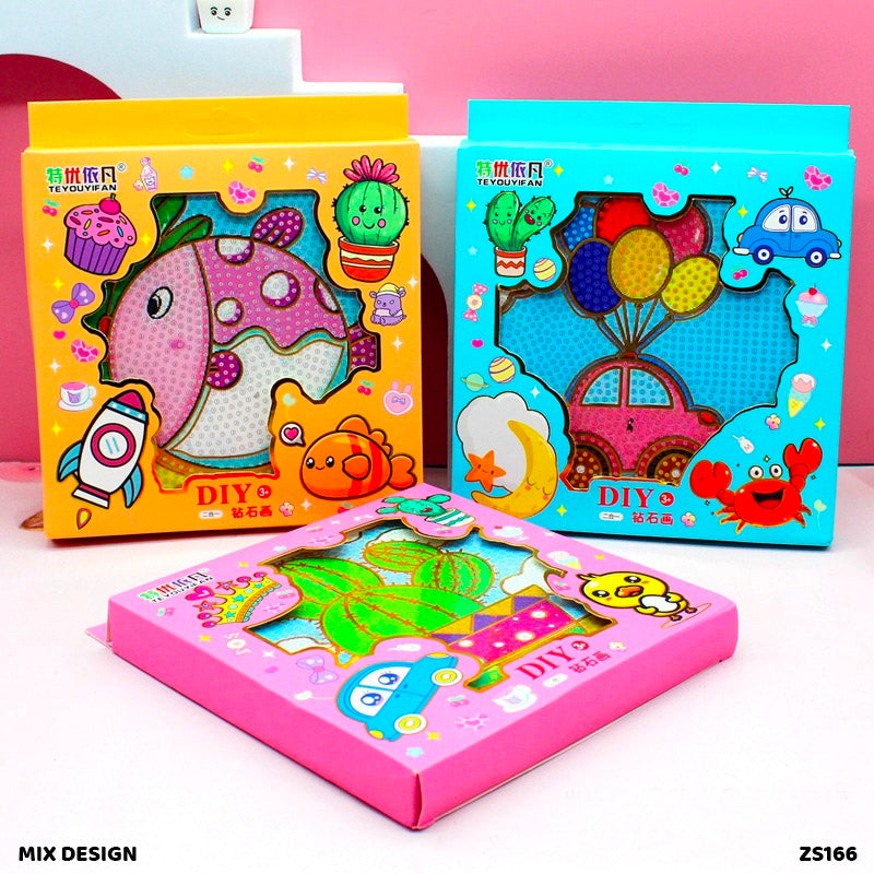 DIY Diamond Painting Kit 16x16cm - Diamond Art Craft Set