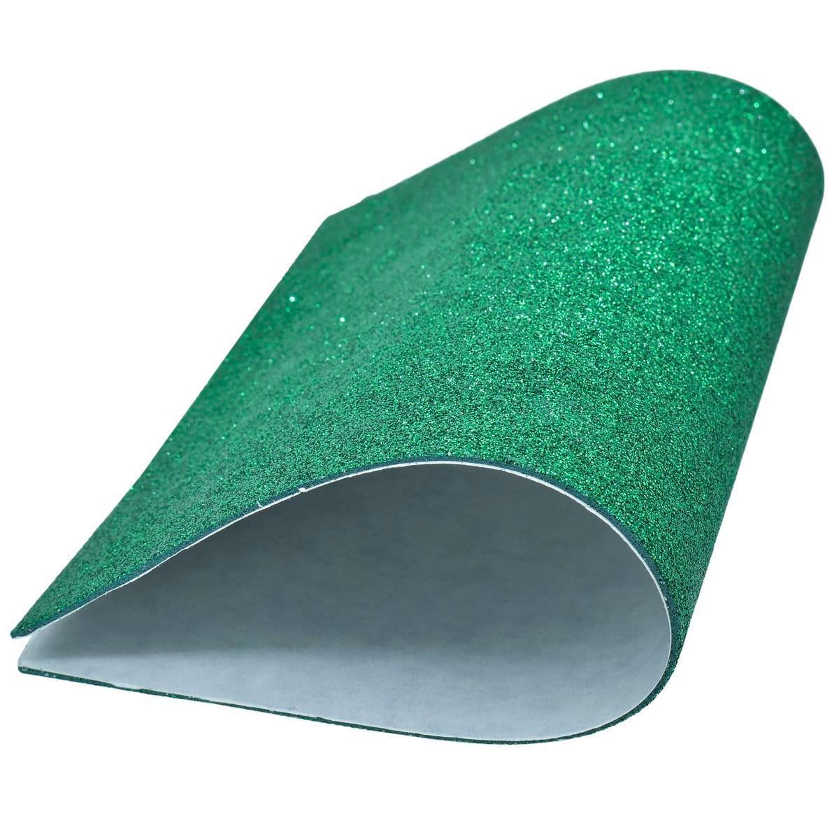 jags-mumbai Glitter Paper & Foam Sheet A4 Glitter Foam Sheet With Sticker Green 26164GN