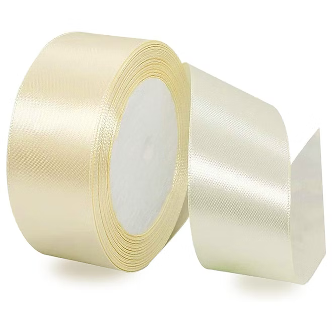 Jaferjee kikabhai unwala-9819311488 ribbons Premium satin ribbon (1.5 Inch) - Champagne