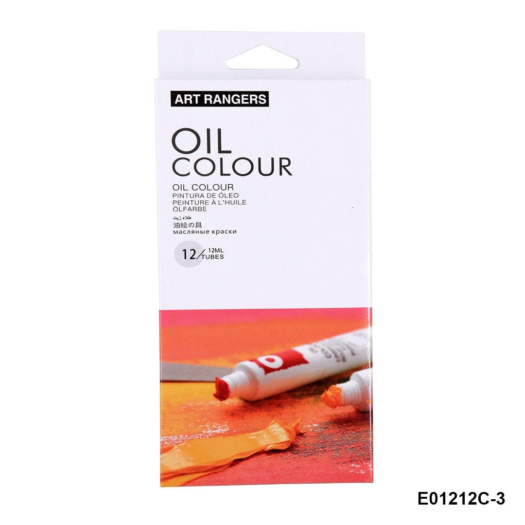 Ravrai Craft - Mumbai Branch colours and mediums Art ranger oil colour set 12x12ml raw-511