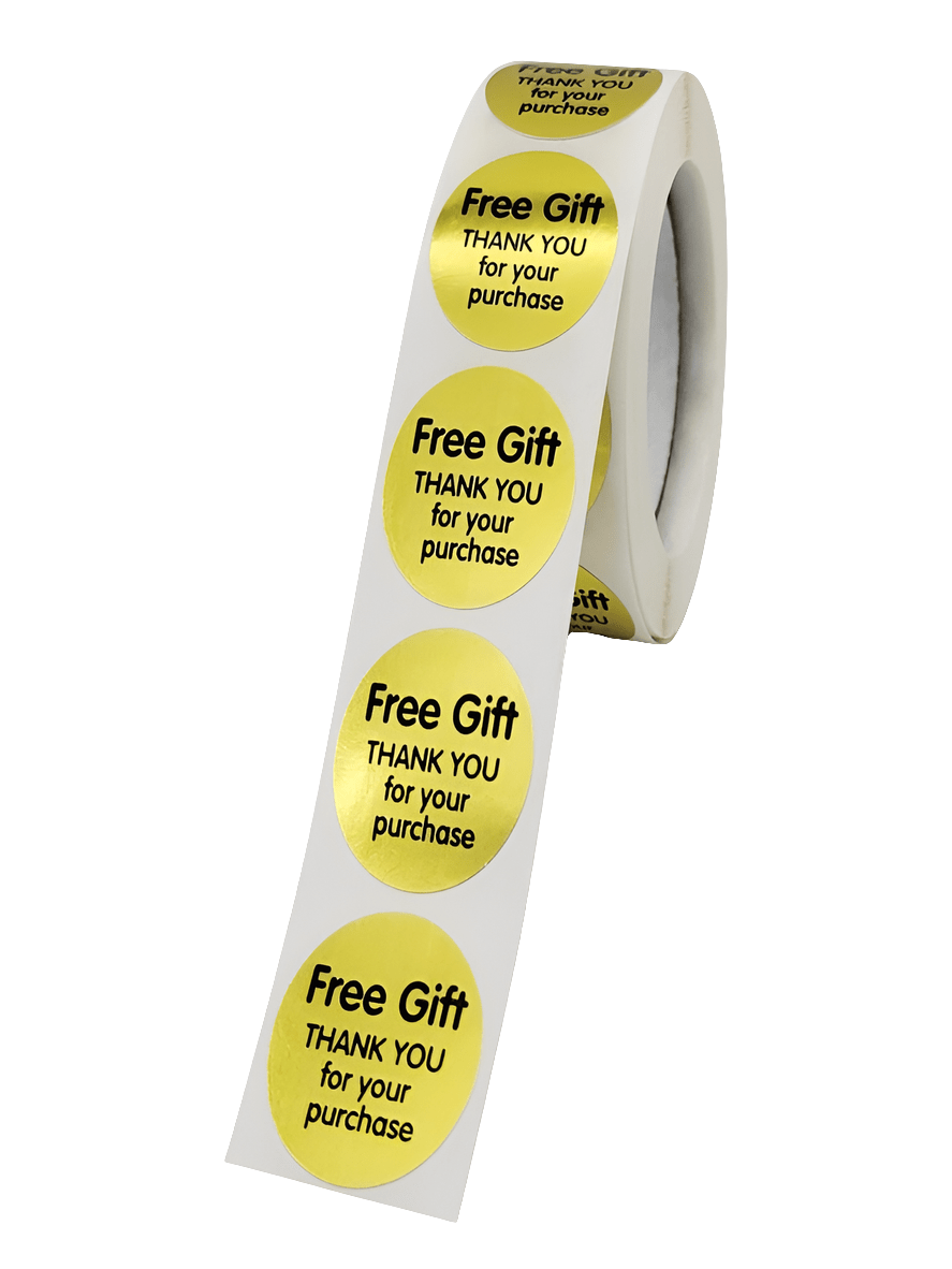 (JUMBO ROLL) Free Gift Thank you labels for your small business (500 Labels) 1inch