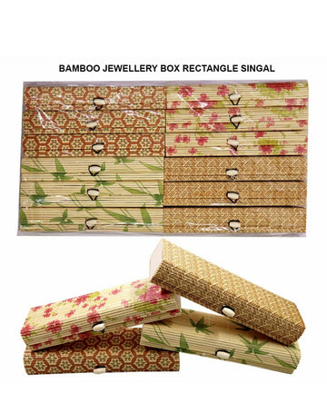 Bamboo Jewellery Box Rectangle Singal Raw1172