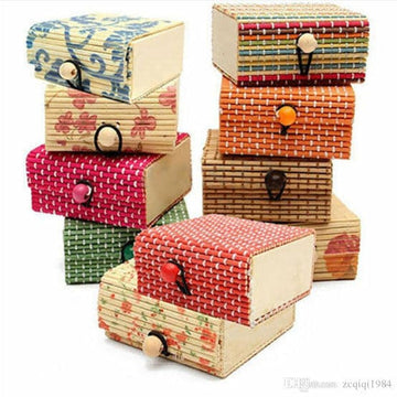 Ravrai Craft - Mumbai Branch Bamboo Box Bamboo jewellery box square 2 In 1