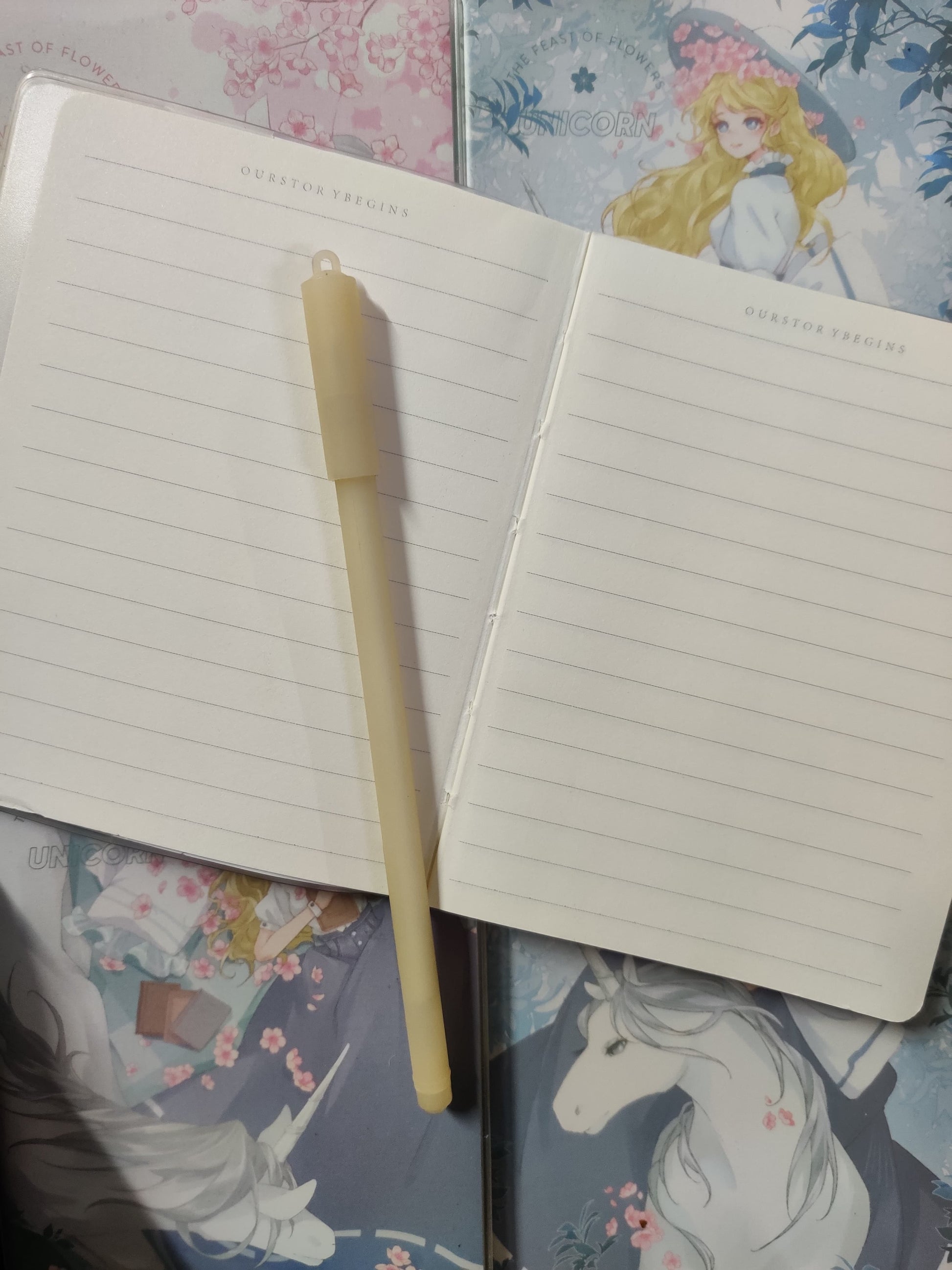 Bright International diary Kawaii Unicorn Ruled Diary | 128 pages | A6