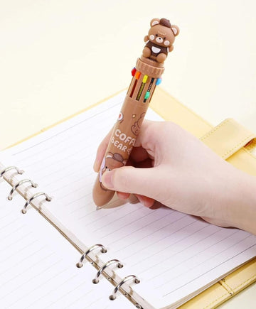 Bright International FANCY PENS Cute Baby Bear 10-in-1 Pen: Explore Our Versatile and Fun Bear-Themed Writing Tool- 0.7 MM