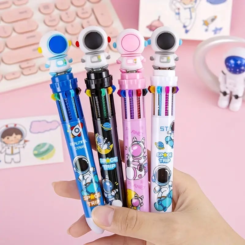 Bright International FANCY PENS Cute space 10-in-1 Pen: Explore Our Versatile and Fun space-Themed Writing Tool- 0.7 MM