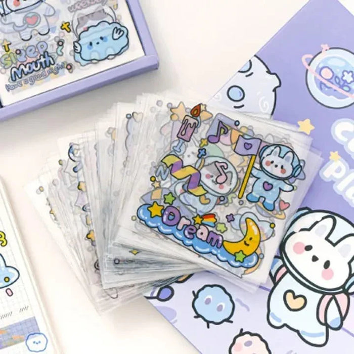 Cute Colourful Kawaii | Planet-space themed Stickers |Pack of 25 Sticker - works on resin too