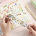 Bright International Washi Tape Kawaii Washi Tape Roll Set of 10 with Stickers Set of 10  I Scrapbooking and journaling Kit