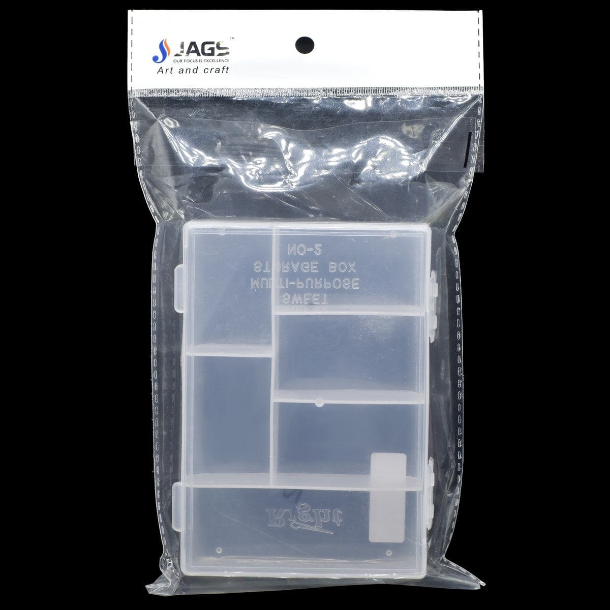 jags-mumbai Wooden & Plastic Box Clear Plastic Storage Box