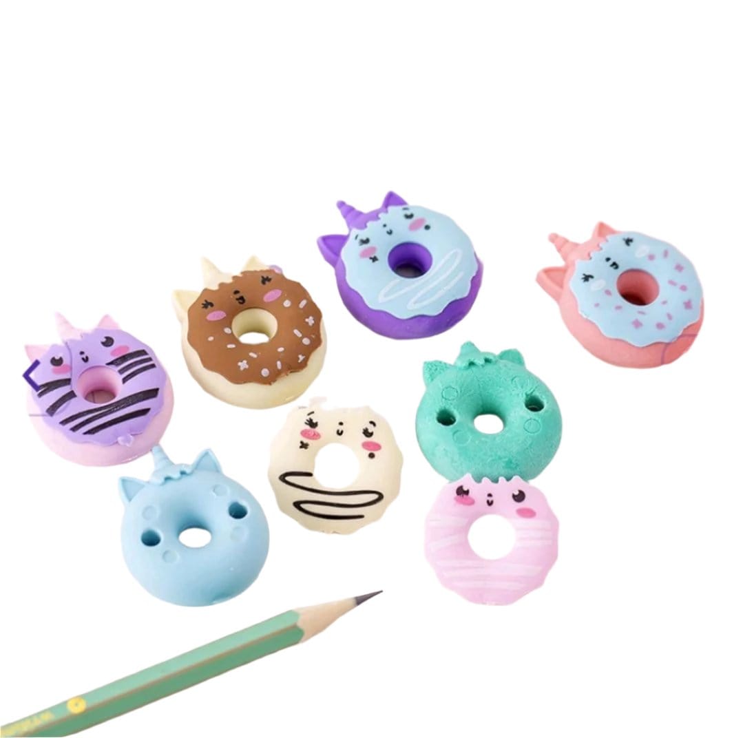 craftdev Erasers & Sharpeners (Buy 1 Get 1 Free) Donut Eraser I Kawaii edition