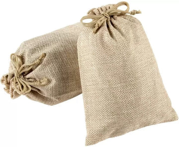 craftdev Gift Boxes & Paper Bags Jute Gift Potlis I Pack of 1 I Jute pouch for rakhi I Jute Bags I 6X9 Inches