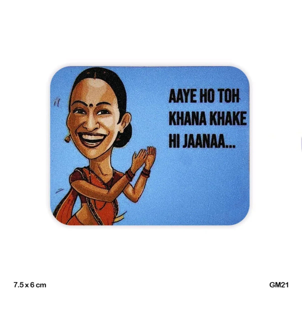 Quirky Fridge Magnet - Add Personality to Your Fridge 7.5 cm x 6 cm, Contain 1 Unit