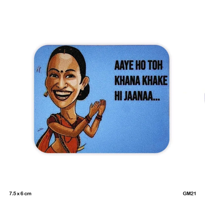 Quirky Fridge Magnet - Add Personality to Your Fridge 7.5 cm x 6 cm, Contain 1 Unit