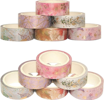 Craftdev masking tapes (Pack of 2) Floral washi tapes I Masking tape I Journaling tapes I Scrapbook tapes