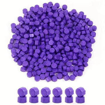 craftdev Mumbai branch (Buy 1 Get 1 Free) Wax beads metallic Purple shade - Pack of 17+17 beads