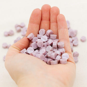 craftdev Mumbai branch (Buy 1 Get 1 Free) Wax beads Pastel Lavender- Pack of 17+17 beads