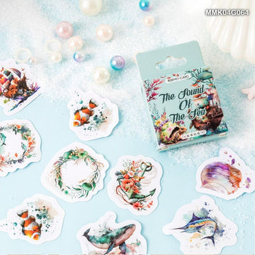 craftdev Mumbai branch Journaling stickers The Sound of the Sea Paper Cut-Out Pack - 46 Pieces