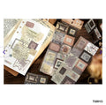 craftdev Mumbai branch Journaling Supplies Vintage stamp Border Journaling and scrapbooking Deco Stickers | Pack of 2 sheet stickers |