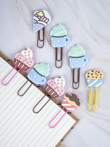 craftdev Mumbai branch MDF & wooden Crafts Cute cupcakes Wooden Clips - Pack of 10 clips - Organize, Decorate, and Craft with Natural Elegance