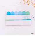 craftdev Mumbai branch Sticky Notes Blue (Buy 1 get 1 Free) morandi pastel sticky notes for planning activities | 6 strips sticky notes pastel | Goal setting sticky notes