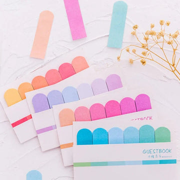 craftdev Mumbai branch Sticky Notes (Buy 1 get 1 Free) morandi pastel sticky notes for planning activities | 6 strips sticky notes pastel | Goal setting sticky notes