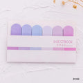 craftdev Mumbai branch Sticky Notes Lilac (Buy 1 get 1 Free) morandi pastel sticky notes for planning activities | 6 strips sticky notes pastel | Goal setting sticky notes