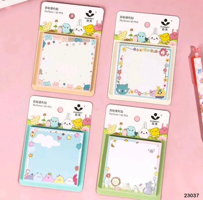 (New Launched) kawaii Sticky Notes (50 Sheets) I Cute cartoon sticky notes