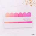 craftdev Mumbai branch Sticky Notes Pink (Buy 1 get 1 Free) morandi pastel sticky notes for planning activities | 6 strips sticky notes pastel | Goal setting sticky notes
