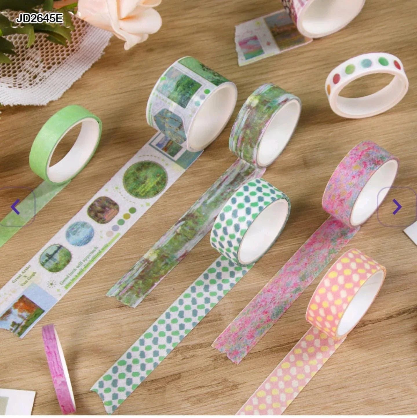 craftdev Mumbai branch Tapes & Adhesives Vintage washi tape  (pack of 10 tapes)