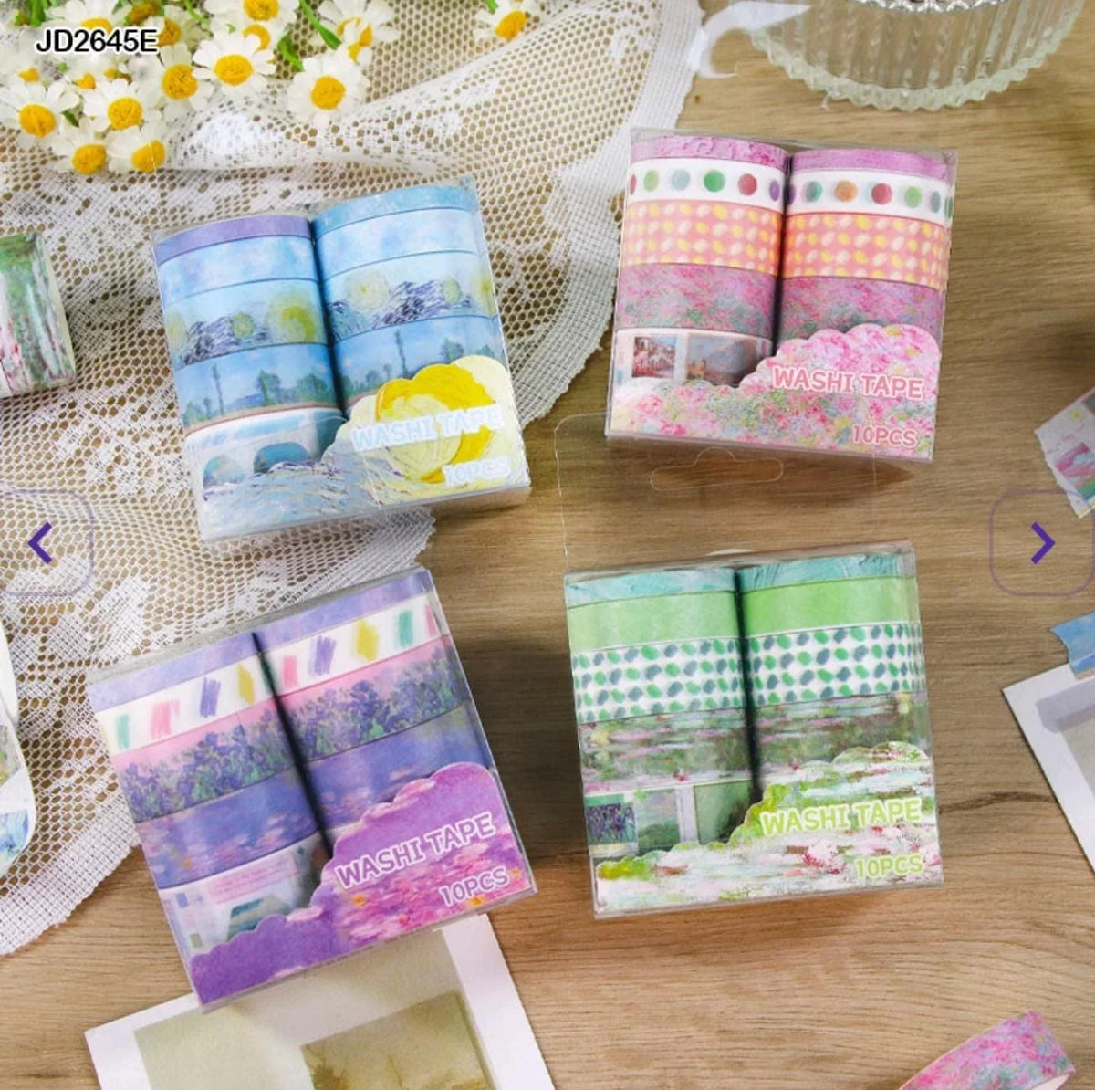 Vintage washi tape (contain 10 unit tapes)