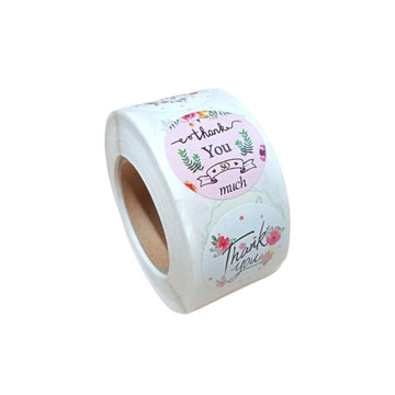 (JUMBO ROLL) Floral labels for Gifting and other art work(500 Labels) 1inch