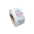 craftdev Mumbai branch Thank you Sticker Tapes (JUMBO ROLL) Floral labels for Gifting and other art work(500 Labels) 1inch