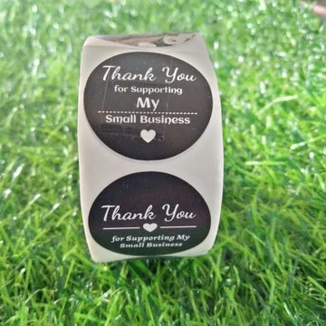 (JUMBO ROLL) Thank you labels for your small business (500 Labels) 1inch