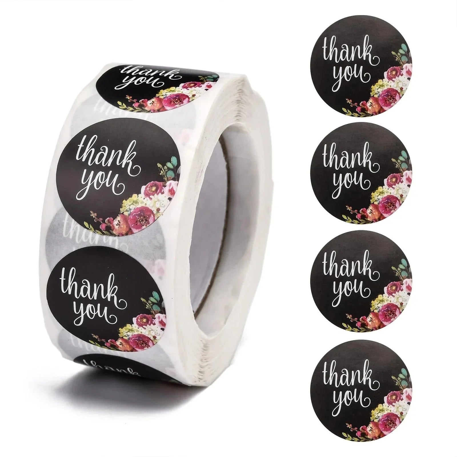 craftdev Mumbai branch Thankyou Stickers (JUMBO ROLL) Thank you labels for your small business (500 Labels) 1inch