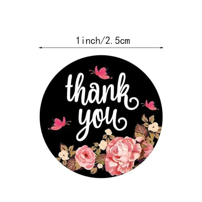 craftdev Mumbai branch Thankyou Stickers (JUMBO ROLL) Thank you labels for your small business (500 Labels) 1inch