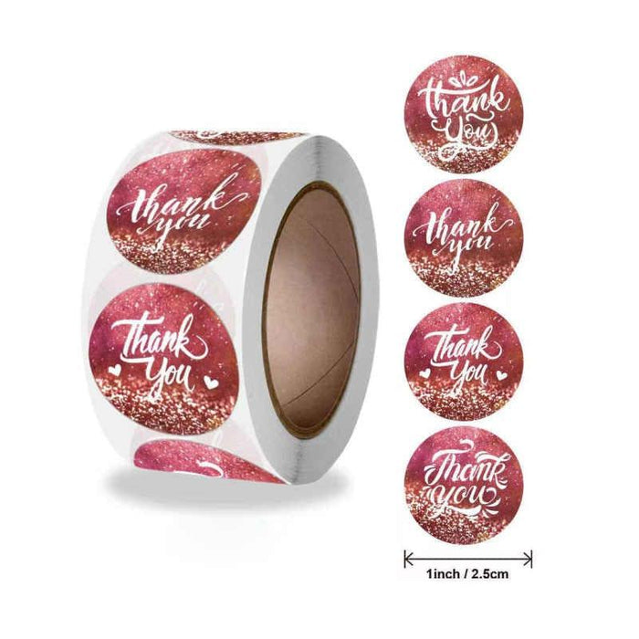 (JUMBO ROLL) Thank you labels for your small business (500 Labels) 1inch