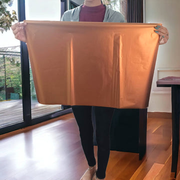 Bronze Gold Wrapping Paper  I Contain 1 Unit Sheet