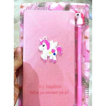 Unicorn Gift Set - Unicorn Theme Diary with Pen, Plain Pages Journaling Diary